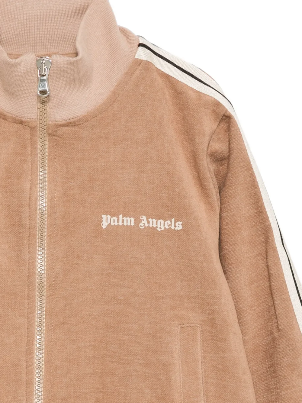 Palm Angels Kids Trainingsjack met logoprint Beige