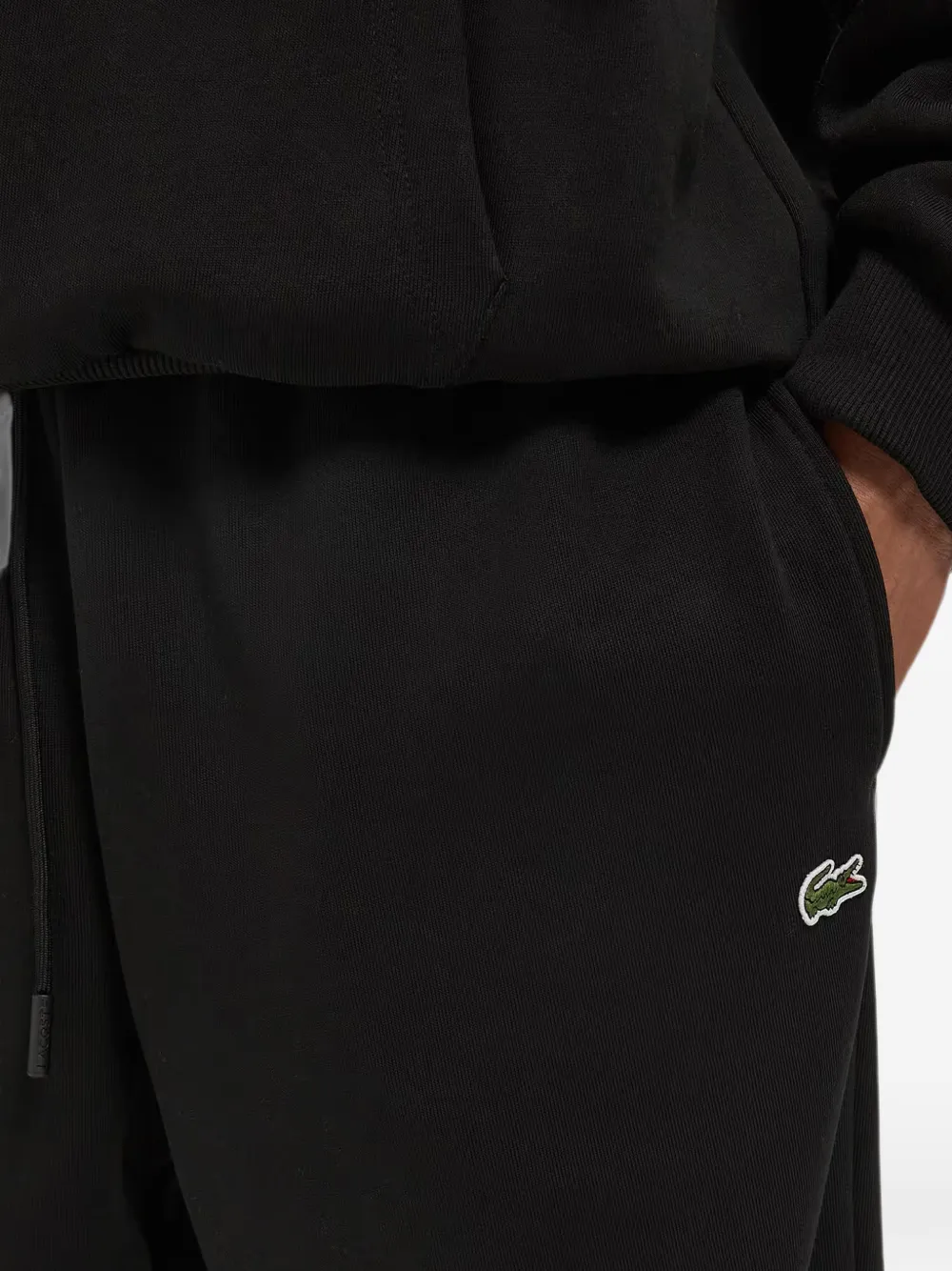 Lacoste Trainingsbroek met logopatch Zwart
