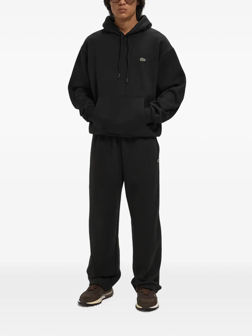 Lacoste Trainingsbroek met logopatch Zwart