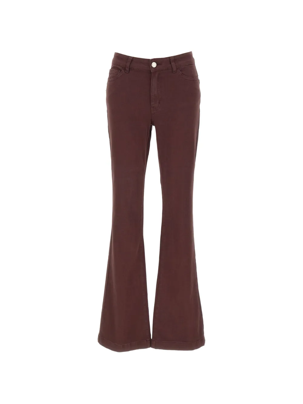 ELENA MIRÒ flare-leg five-pocket jeans - Rot