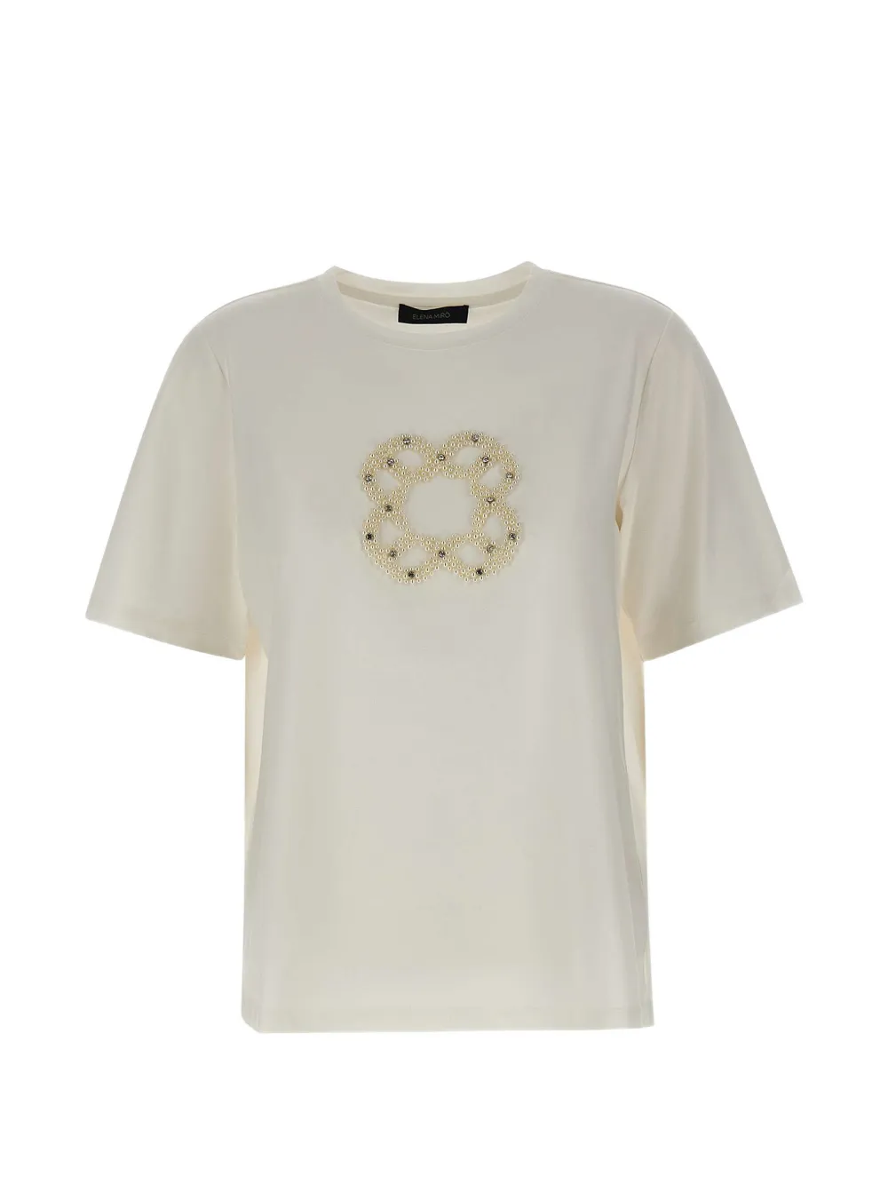ELENA MIRÒ rhinestone-embellished T-shirt