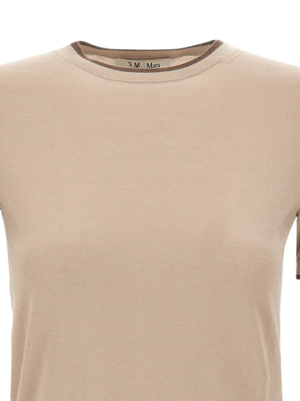 'S Max Mara Wollen trui met geribbelde afwerking Beige