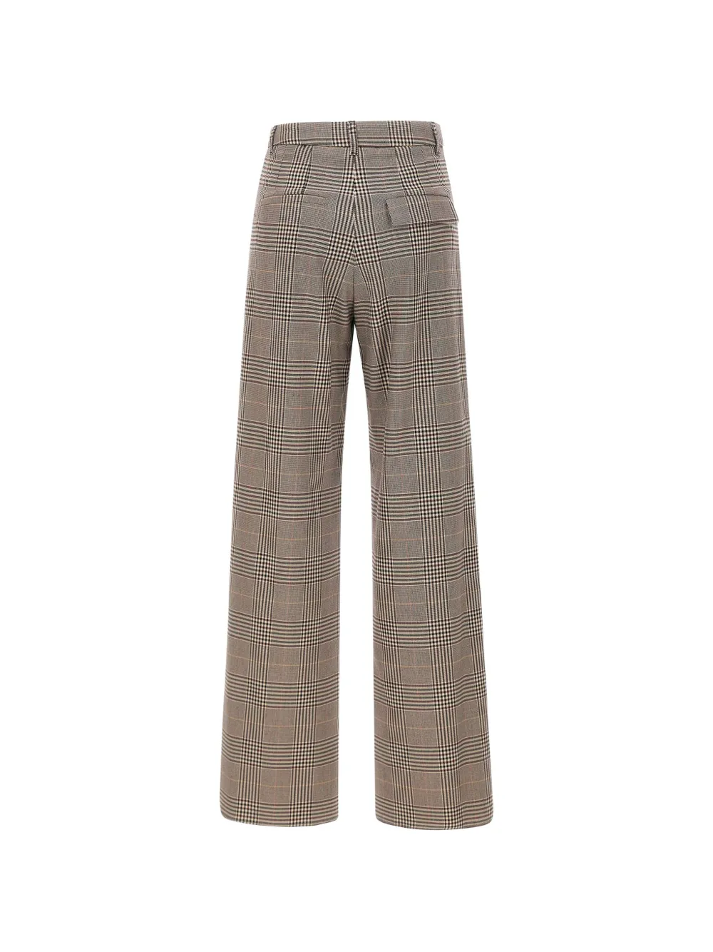 Marella check-pattern trousers Bruin