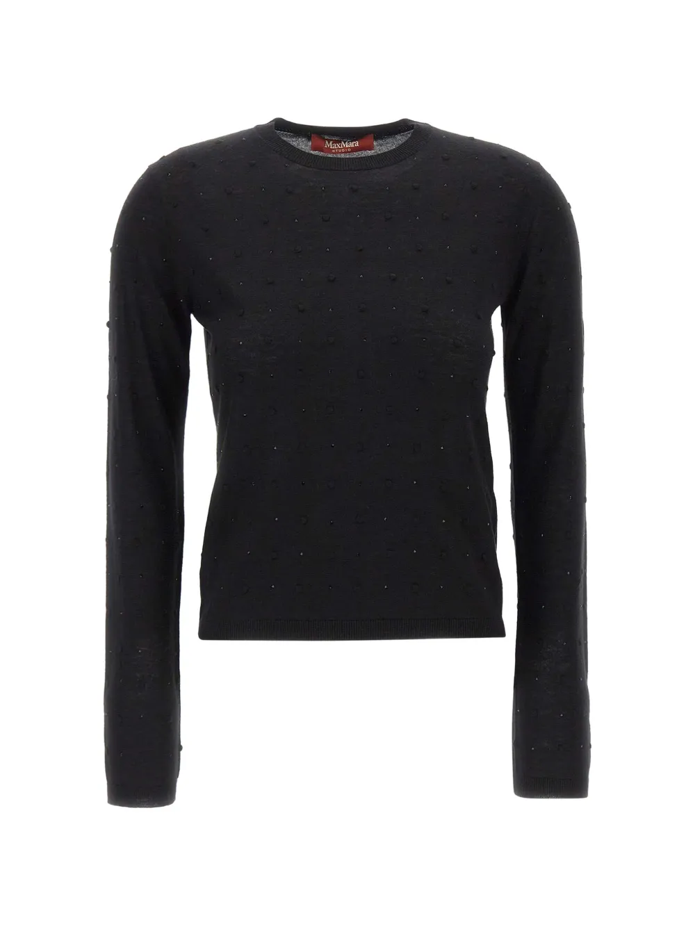 Max Mara Rhinestone-embellished Sweater In Multi