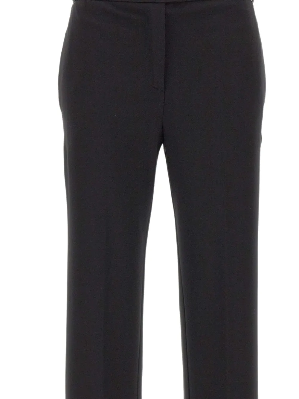 kaos straight-leg slit-hem trousers Zwart