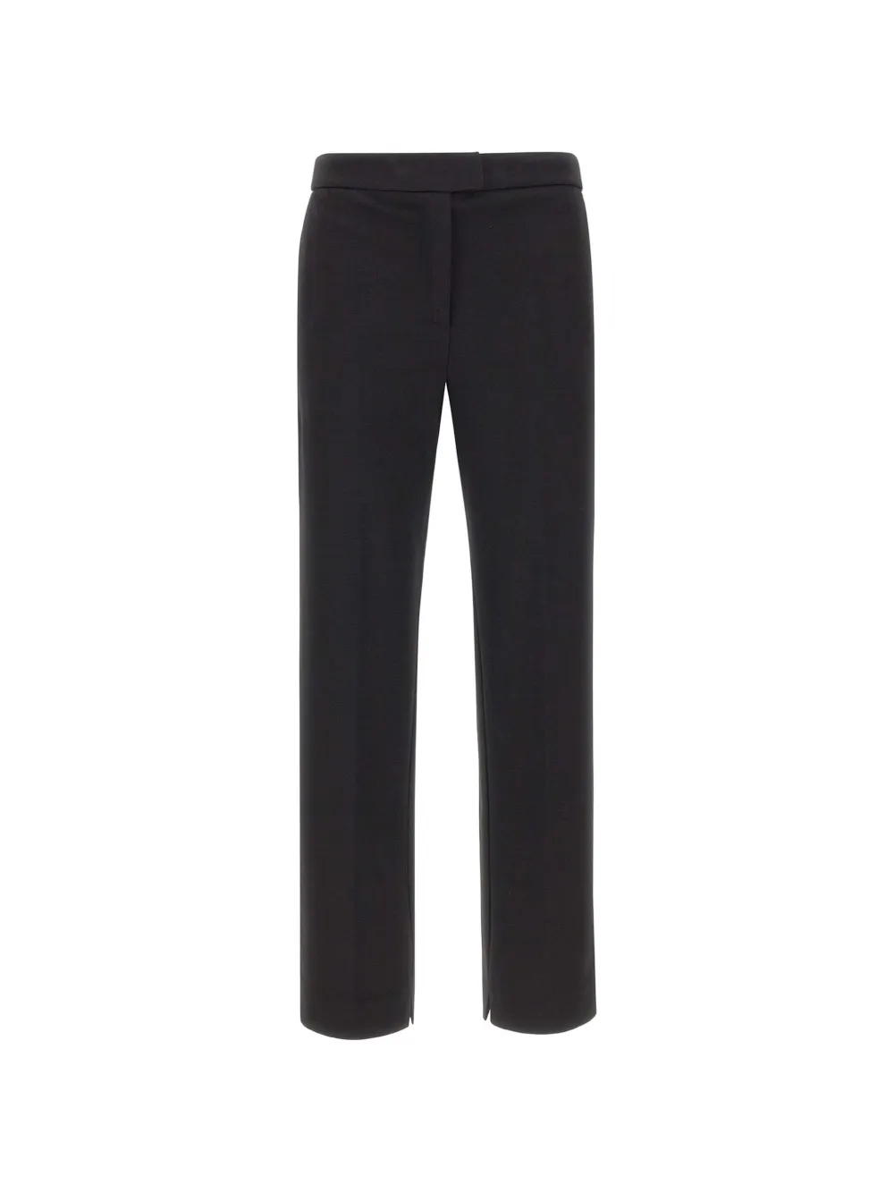 kaos straight-leg slit-hem trousers - Schwarz
