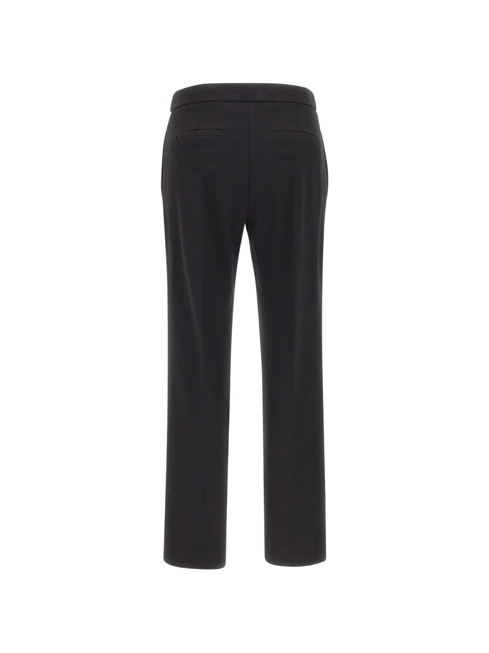 kaos straight-leg slit-hem trousers Zwart