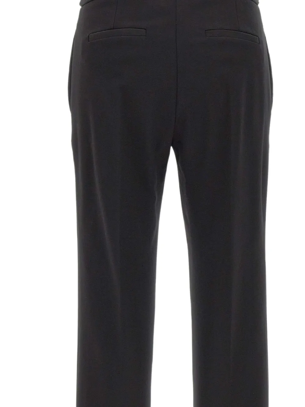 kaos straight-leg slit-hem trousers Zwart