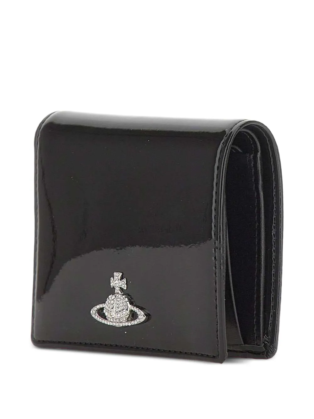 Vivienne Westwood Orb lakleren portemonnee Zwart