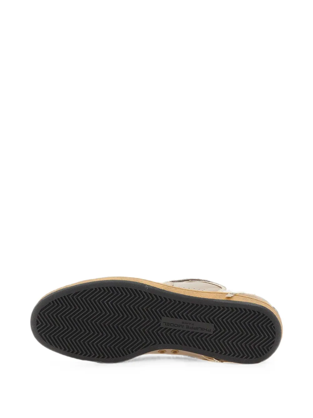 Philippe Model Paris Pgal logo-patch sneakers Beige