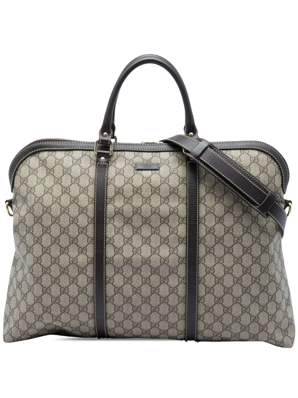 Gucci Pre-Owned 2016-2026 GG Supreme travel bag - Toni neutri