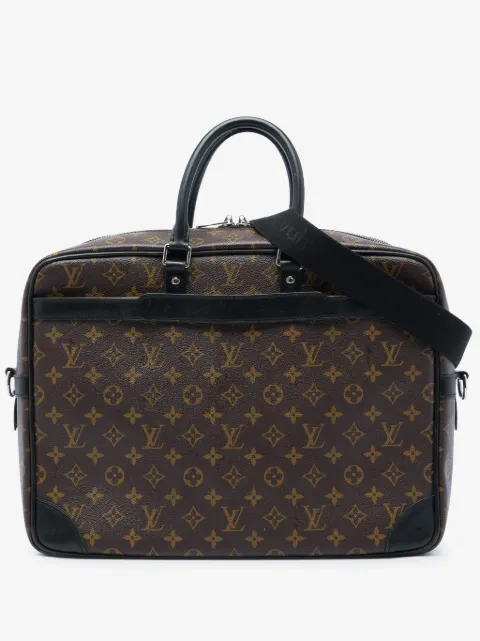 Louis Vuitton Pre-Owned 2009-2021 Monogram Macassar Porte Documents Voyage GM business bag