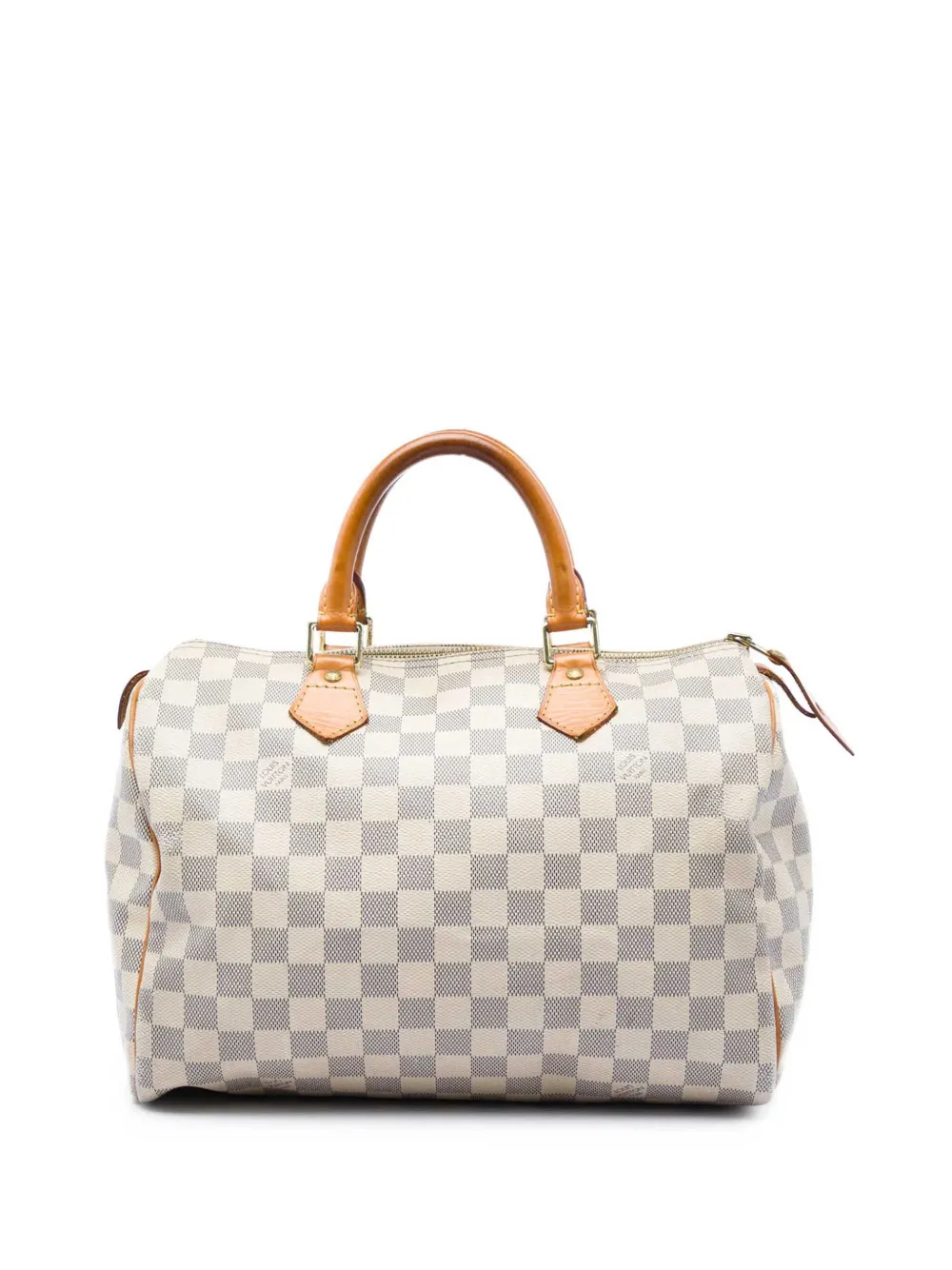 Louis Vuitton Pre-Owned 2012 Damier Azur Speedy 30 boston bag - Bianco