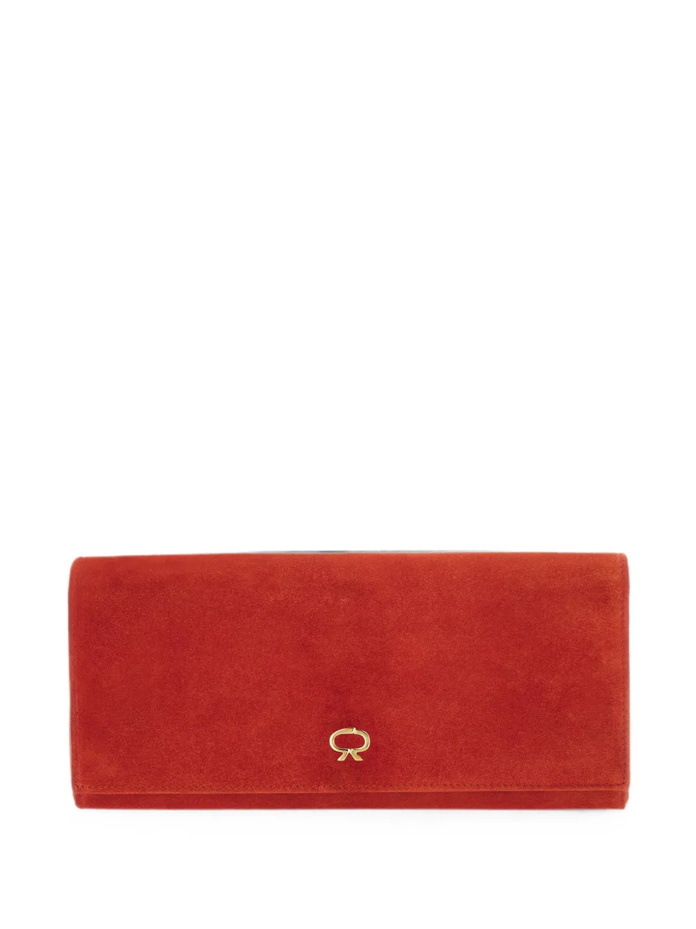 Gianvito Rossi Clutch Monica in pelle scamosciata - Arancione