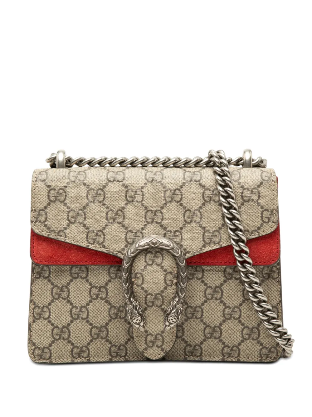 Gucci Pre-Owned 2016-2026 Small GG Supreme Dionysus crossbody bag - Toni neutri