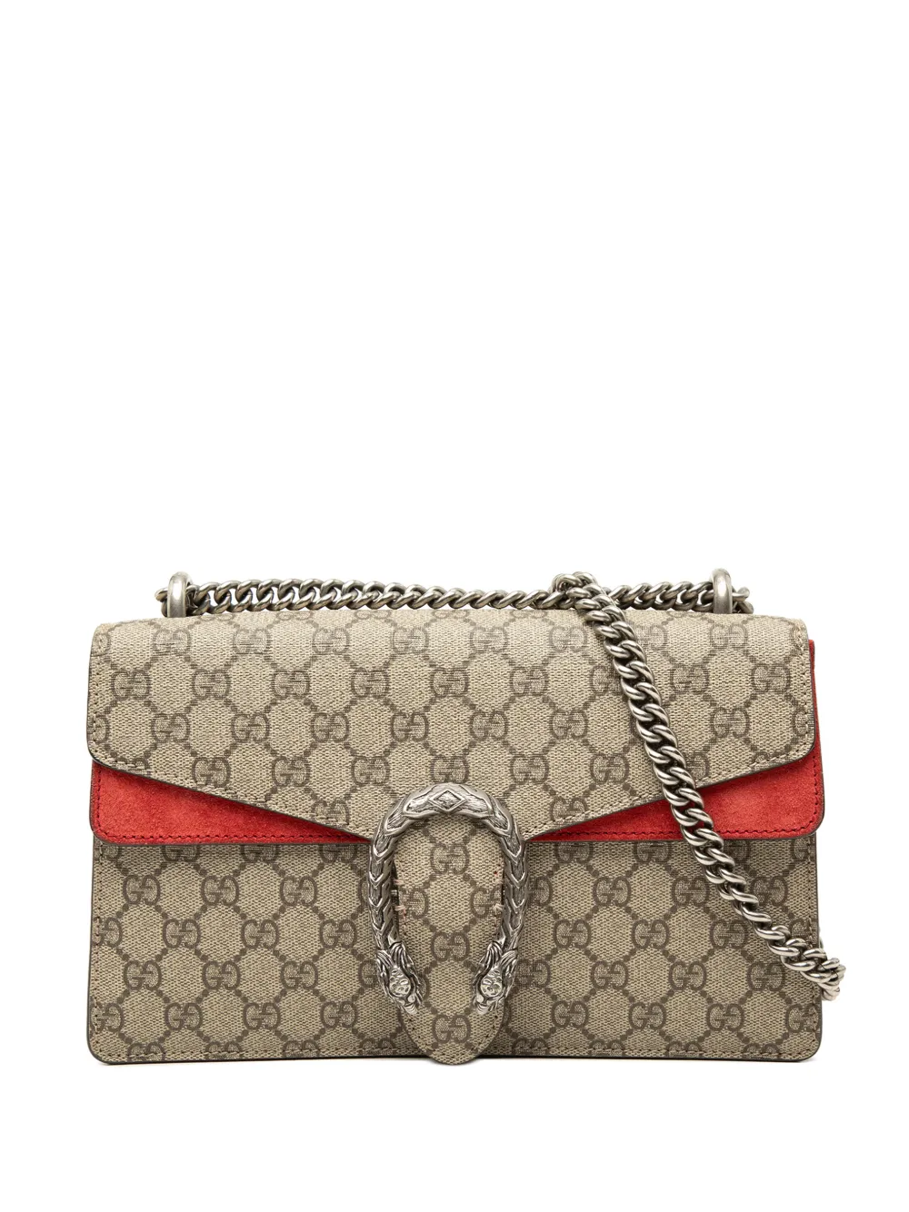 Gucci Pre-Owned 2016-2026 Medium GG Supreme Dionysus shoulder bag - Rosso