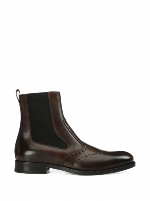 Sergio Rossi Delft brogue-detail Chelsea boots