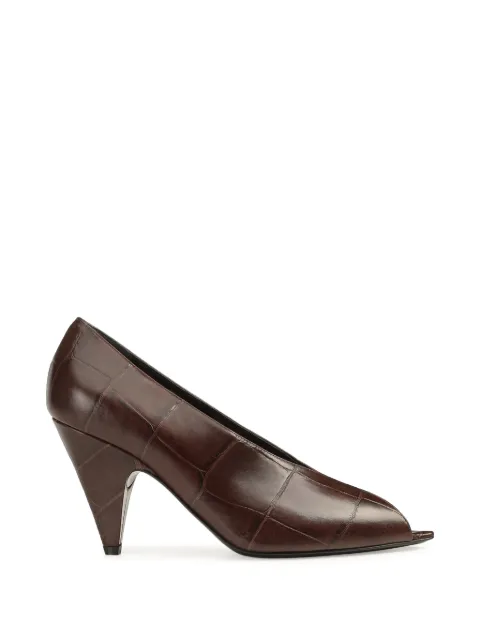 Sergio Rossi Beak croc-effect pumps
