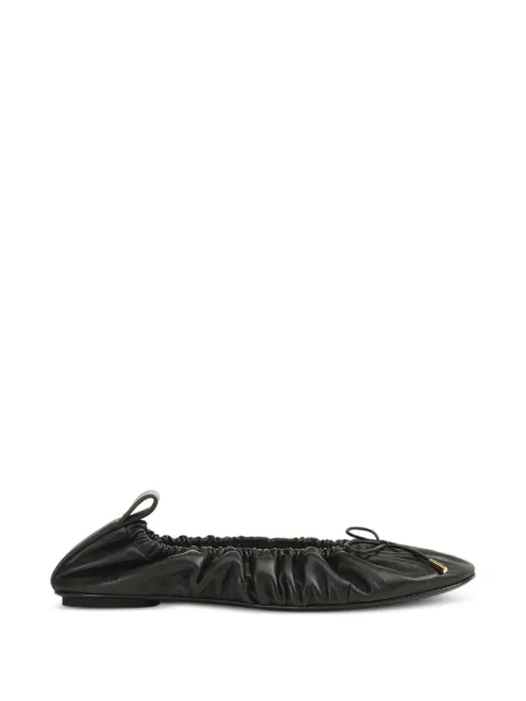 Sergio Rossi Plisse Ballerinas