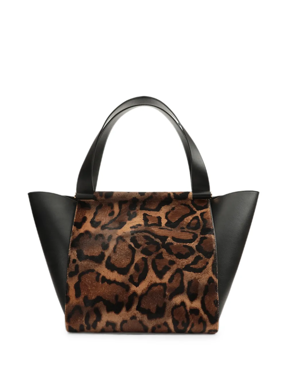 Sergio Rossi Arbor leopard-print tote bag - Brown
