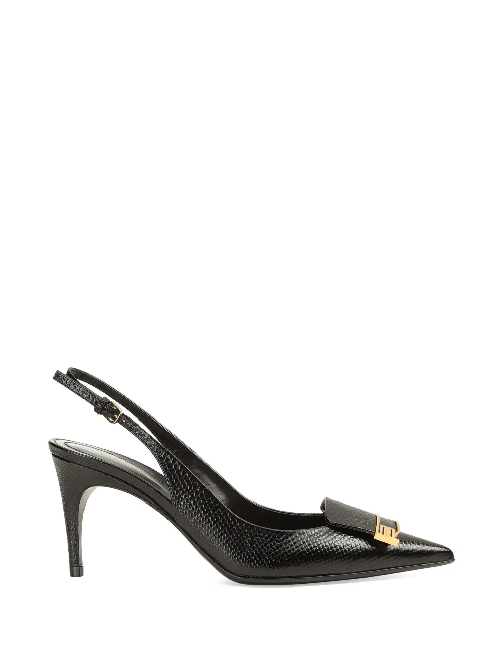Sergio Rossi Sr Evolv lizard-effect heeled pumps - Black