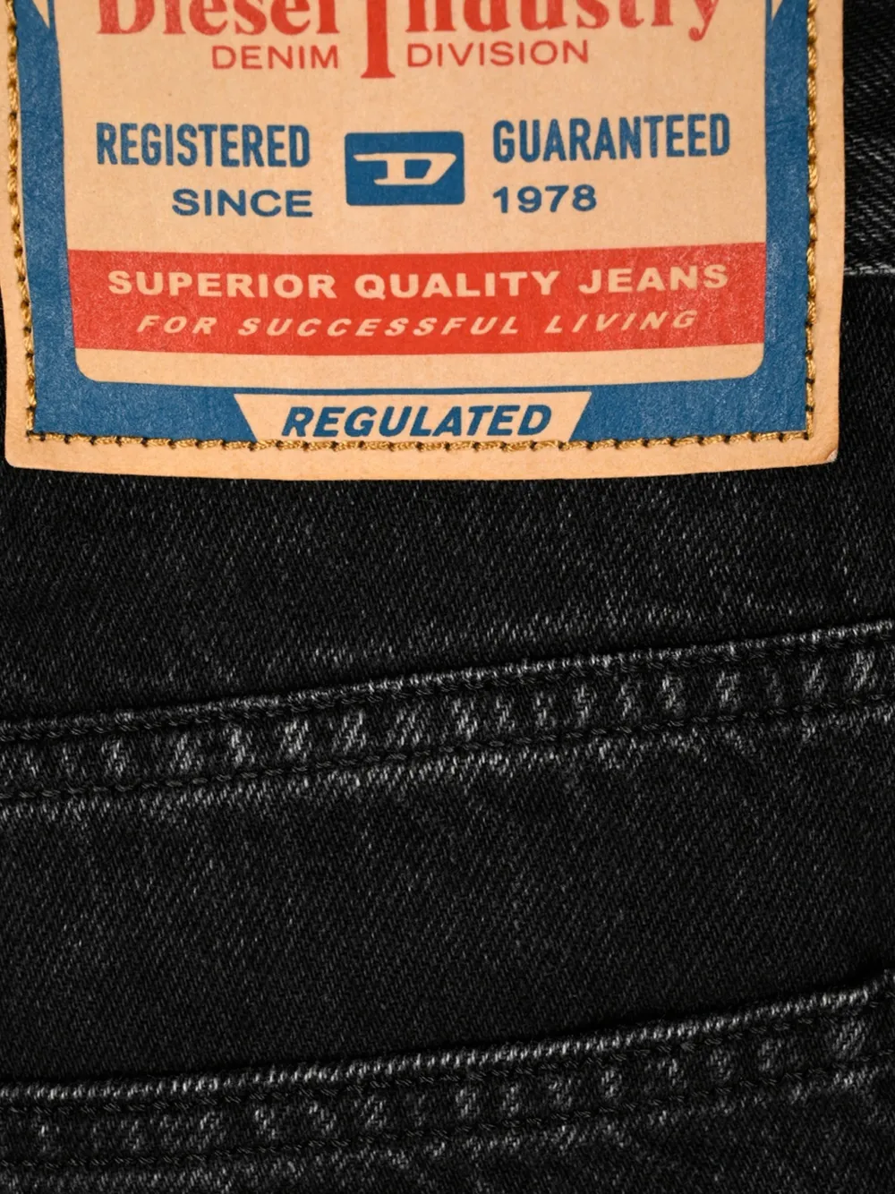 Diesel Straight jeans Zwart