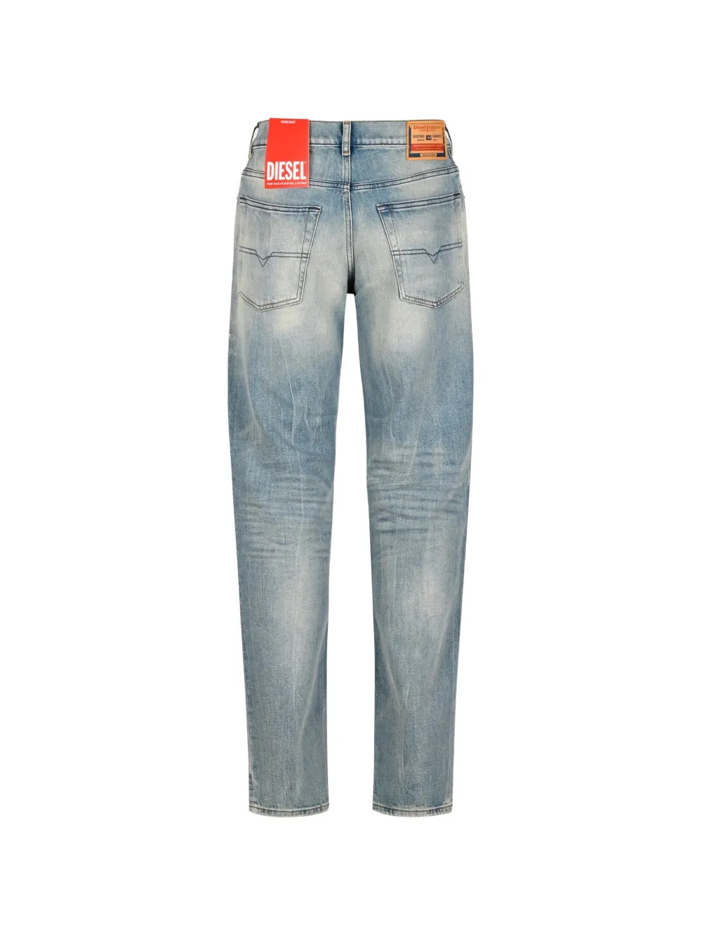 Diesel Gerafelde jeans met vervaagd effect Blauw