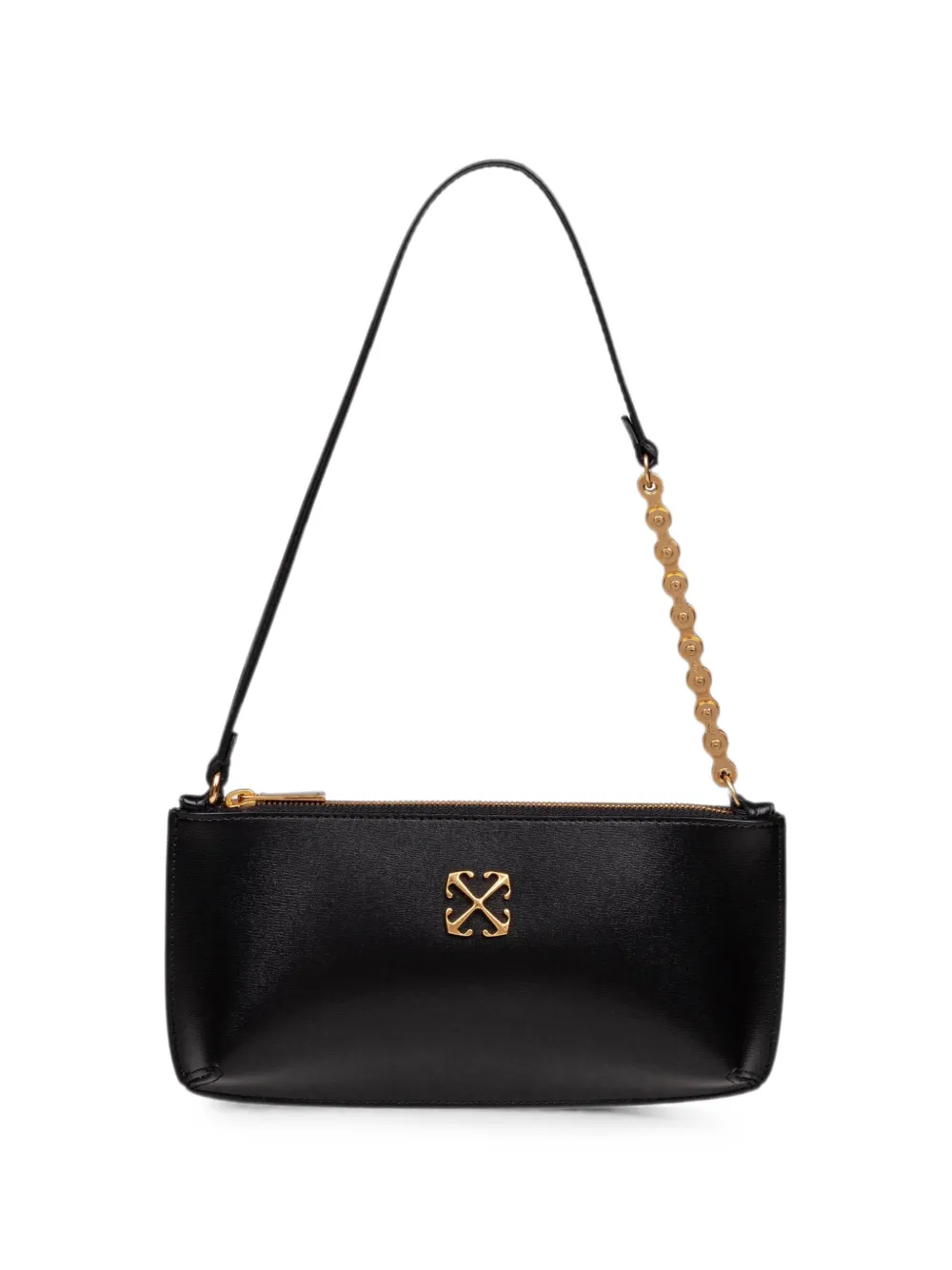 Off-White Jitney leather clutch bag - Nero