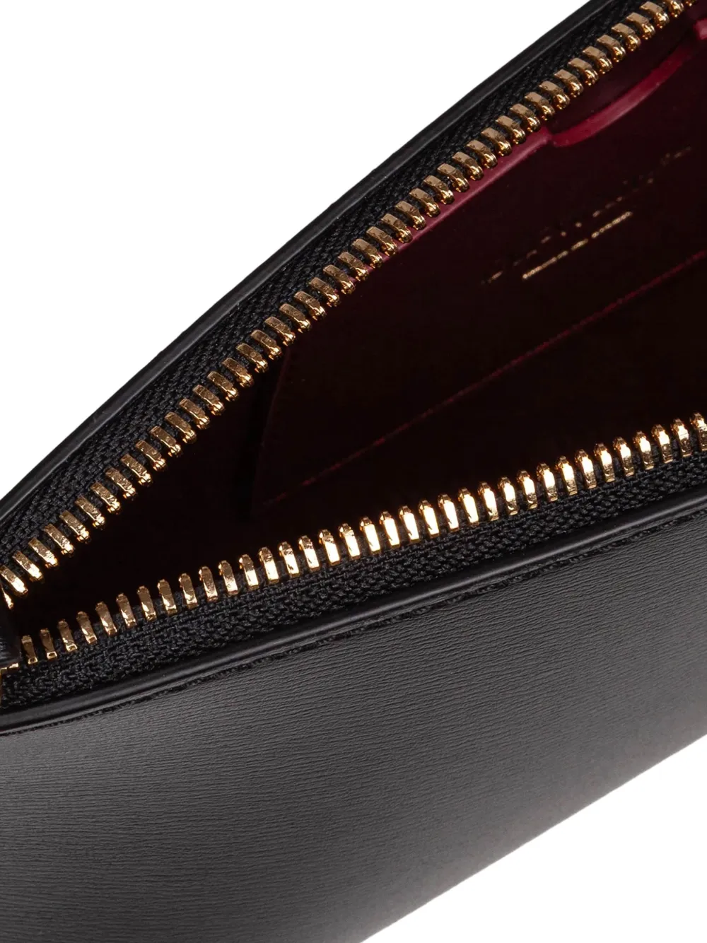 Off-White Jitney leren clutch Zwart
