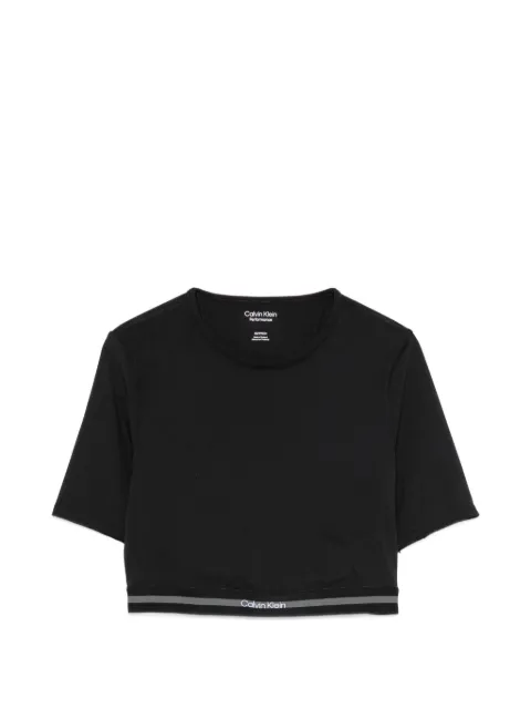 Calvin Klein playera corta con franja del logo