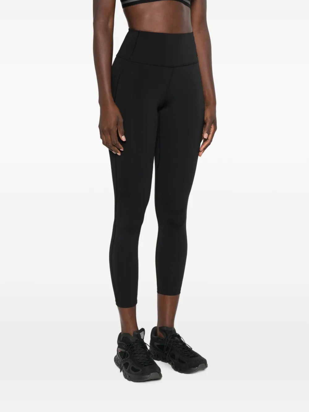 Calvin Klein High waist legging met logoprint Zwart