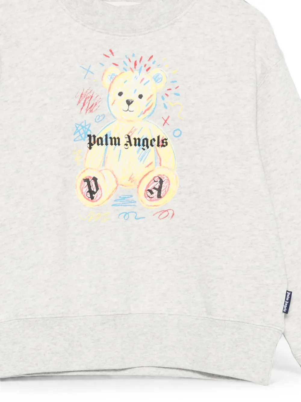 Palm Angels Kids Sweater met lange mouwen Grijs