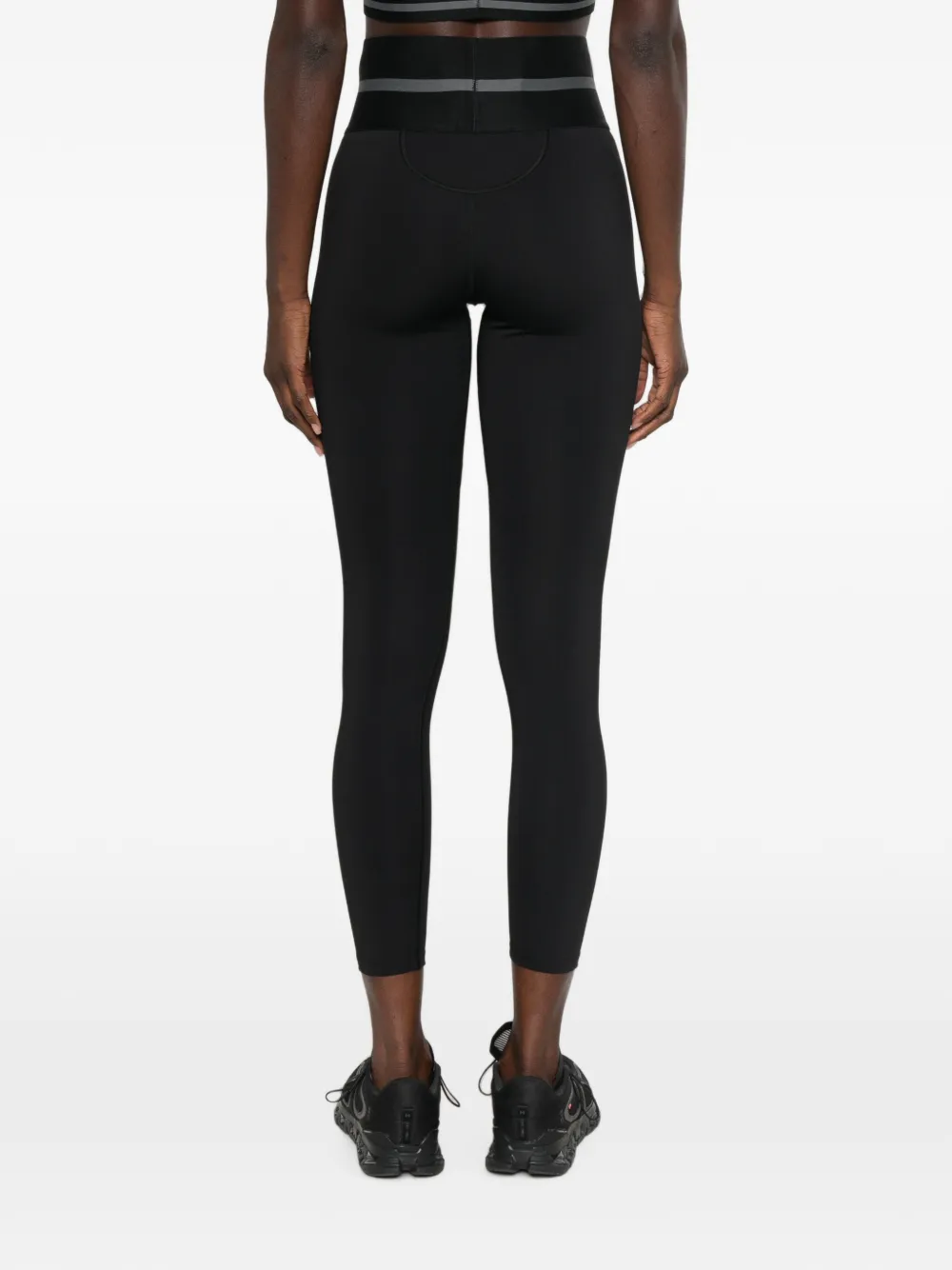 Calvin Klein Legging met logoband Zwart