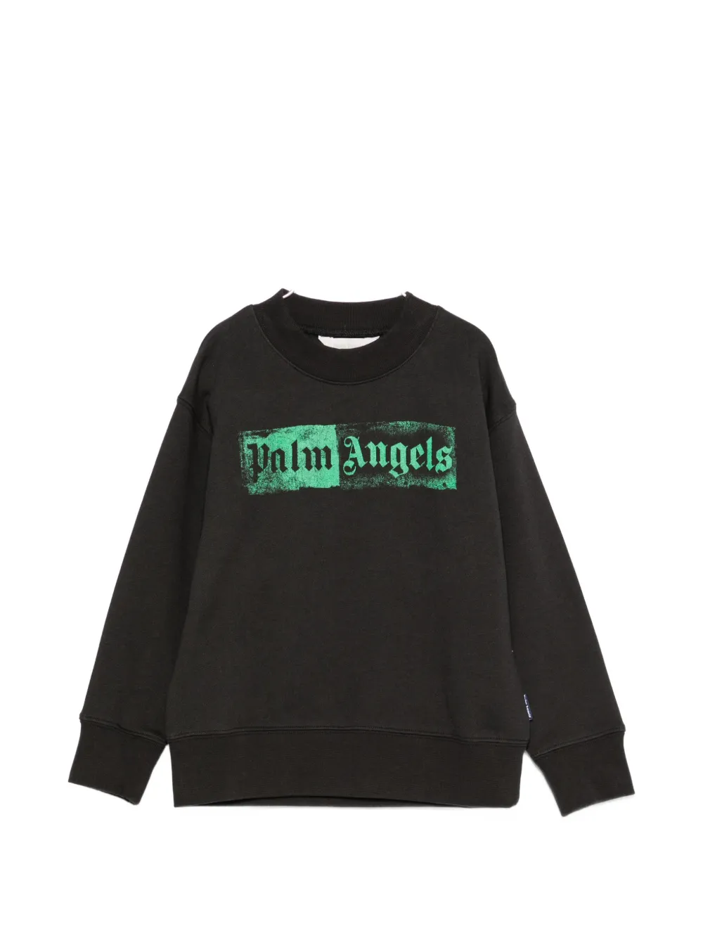 Palm Angels Kids logo-print sweatshirt - Nero