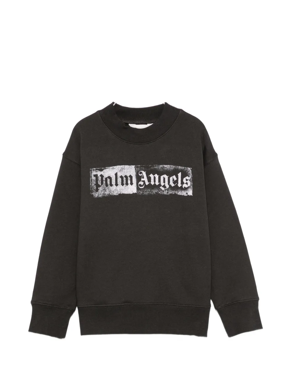 Palm Angels Kids logo-print sweatshirt - Nero