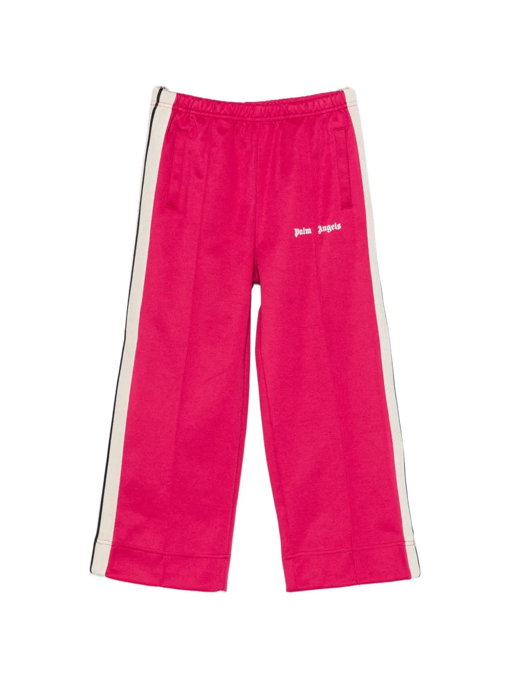 Palm Angels Kids logo-print side-stripe track pants - Rosa