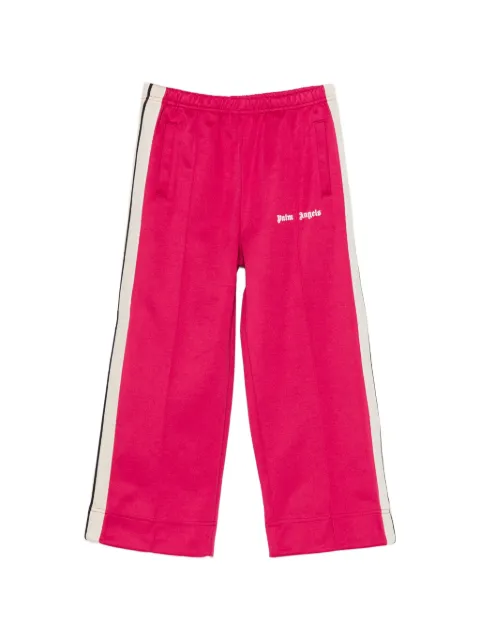 Palm Angels Kids logo-print side-stripe track pants