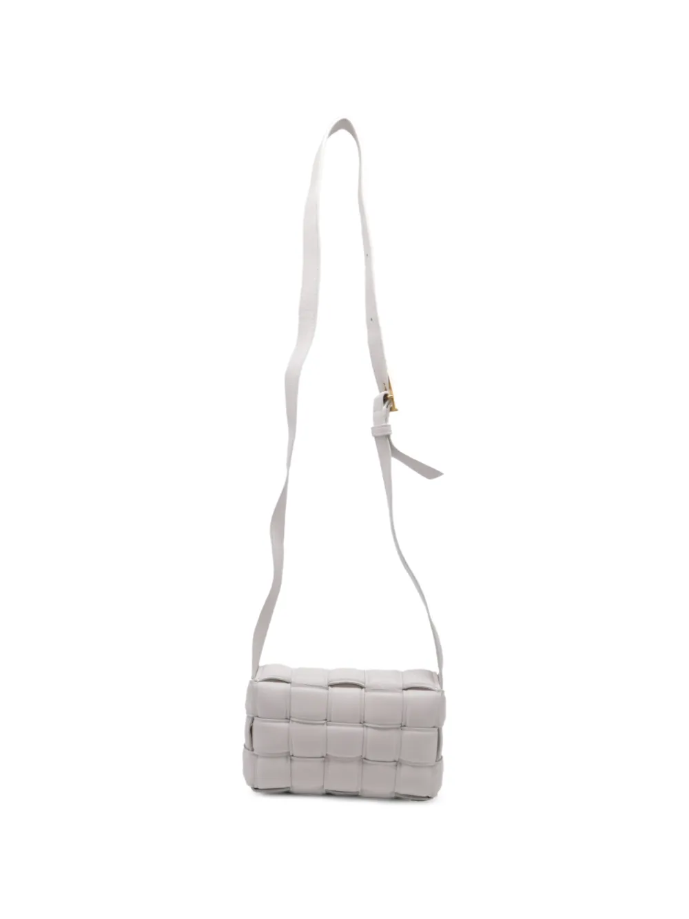 Bottega Veneta Pre-Owned Cassette Intreccio shoulder bag - Bianco