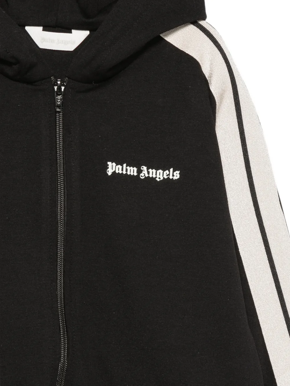 Palm Angels Kids Hoodie met logoprint Zwart