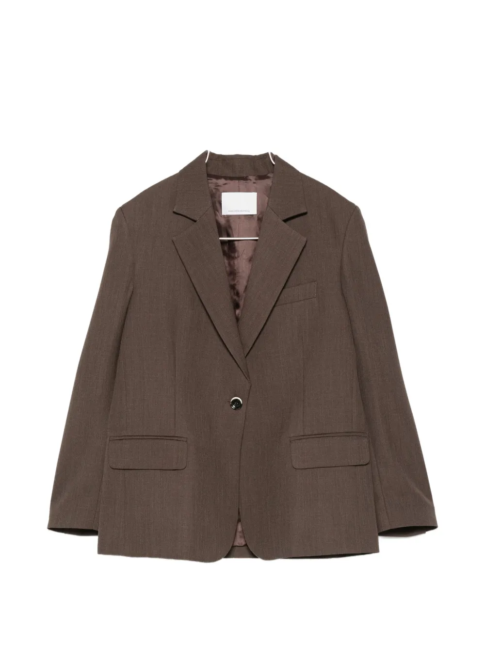 Nine In The Morning single-breasted notched-lapels blazer - Braun