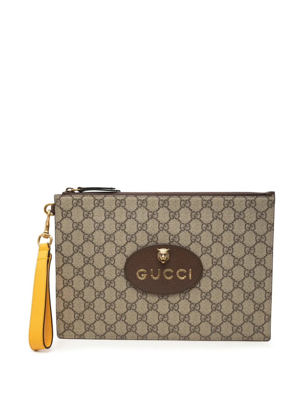 Gucci Pre-Owned 2000-2015 GG Supreme Neo Vintage clutch bag - Toni neutri