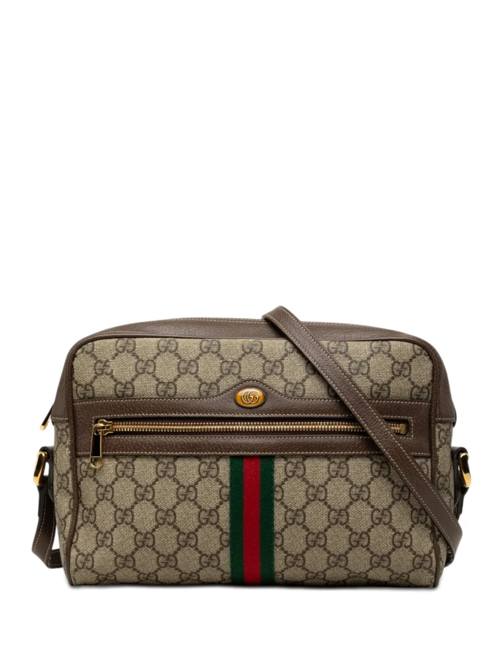 Gucci Pre-Owned 2016-2026 GG Supreme Ophidia crossbody bag - Toni neutri