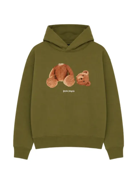 Palm Angels Kids hoodie à imprimé ours