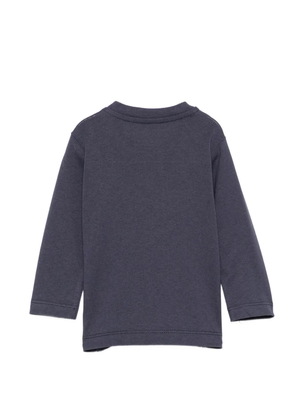 Palm Angels Kids T-shirt met lange mouwen en logo-print Grijs