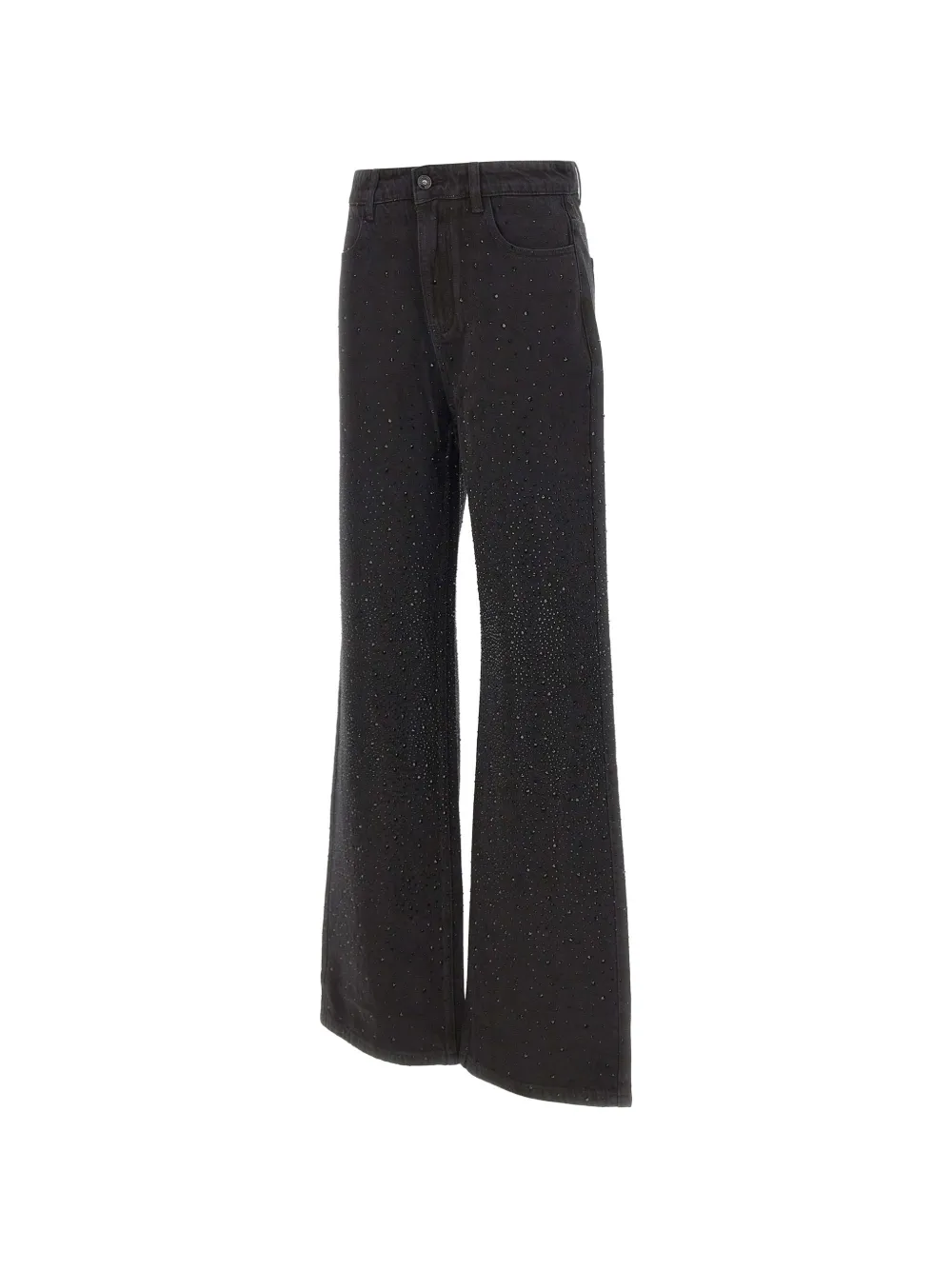 TWENTY FOURHAITCH Anser jeans verfraaid met stras Zwart