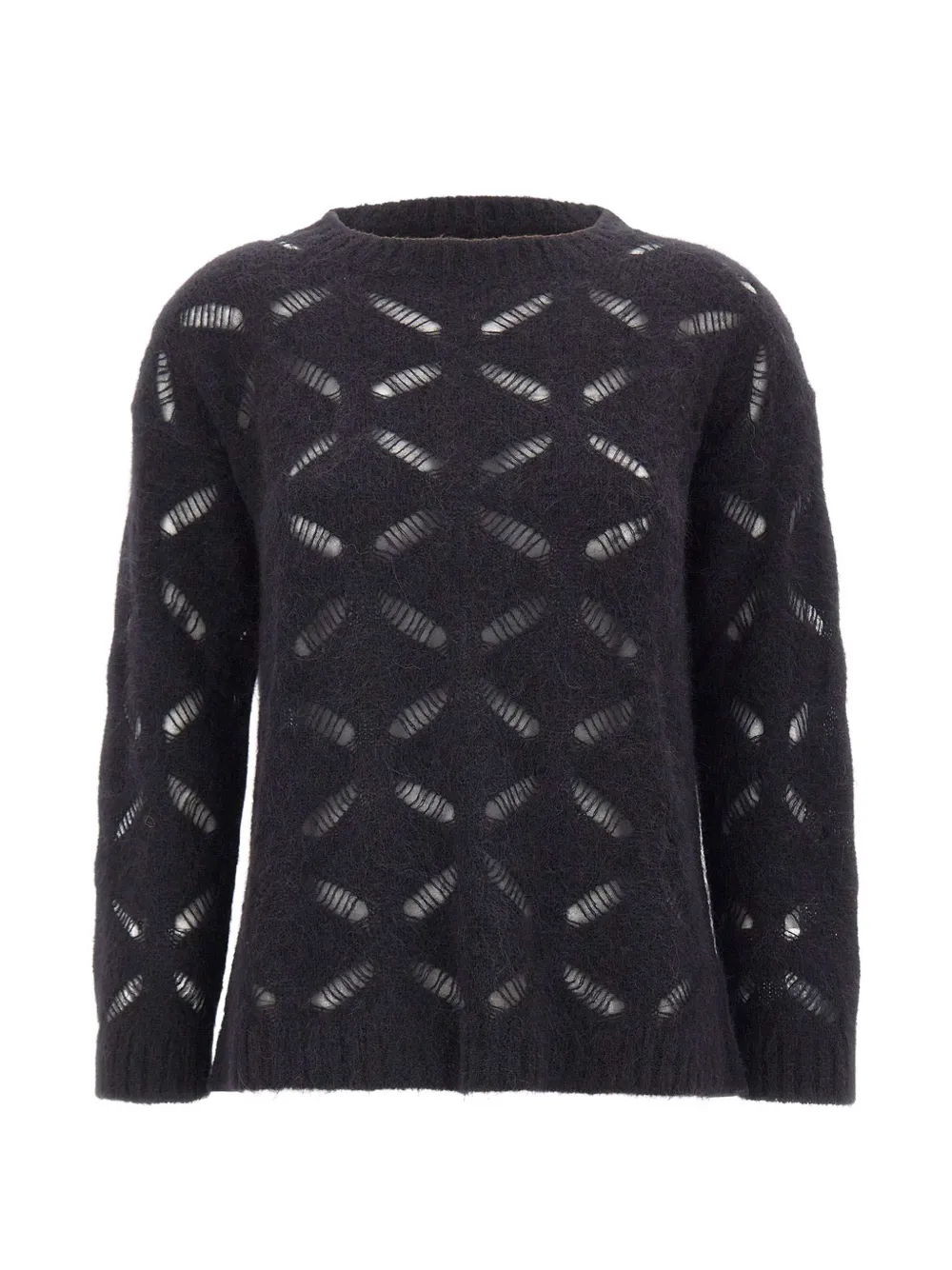 Kangra openwork-knit sweater - Blau