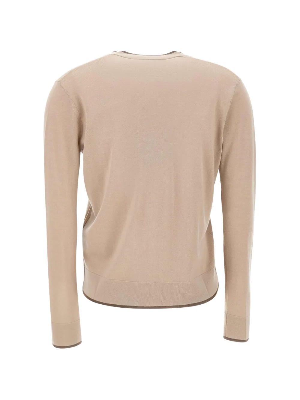 'S Max Mara Vest met contrasterende afwerking en V-hals Beige