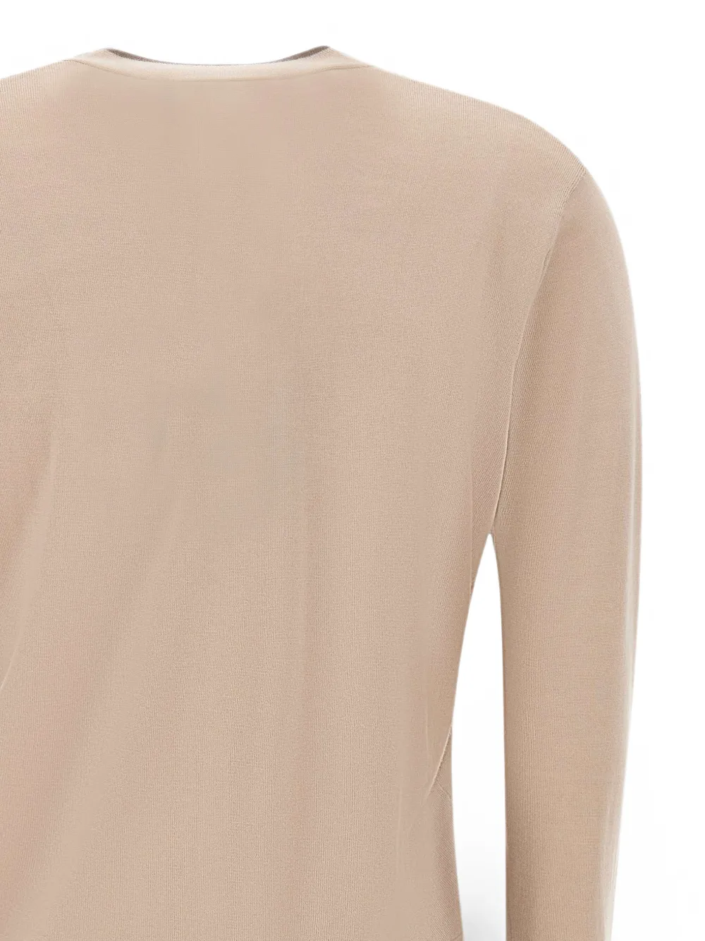 'S Max Mara Vest met contrasterende afwerking en V-hals Beige