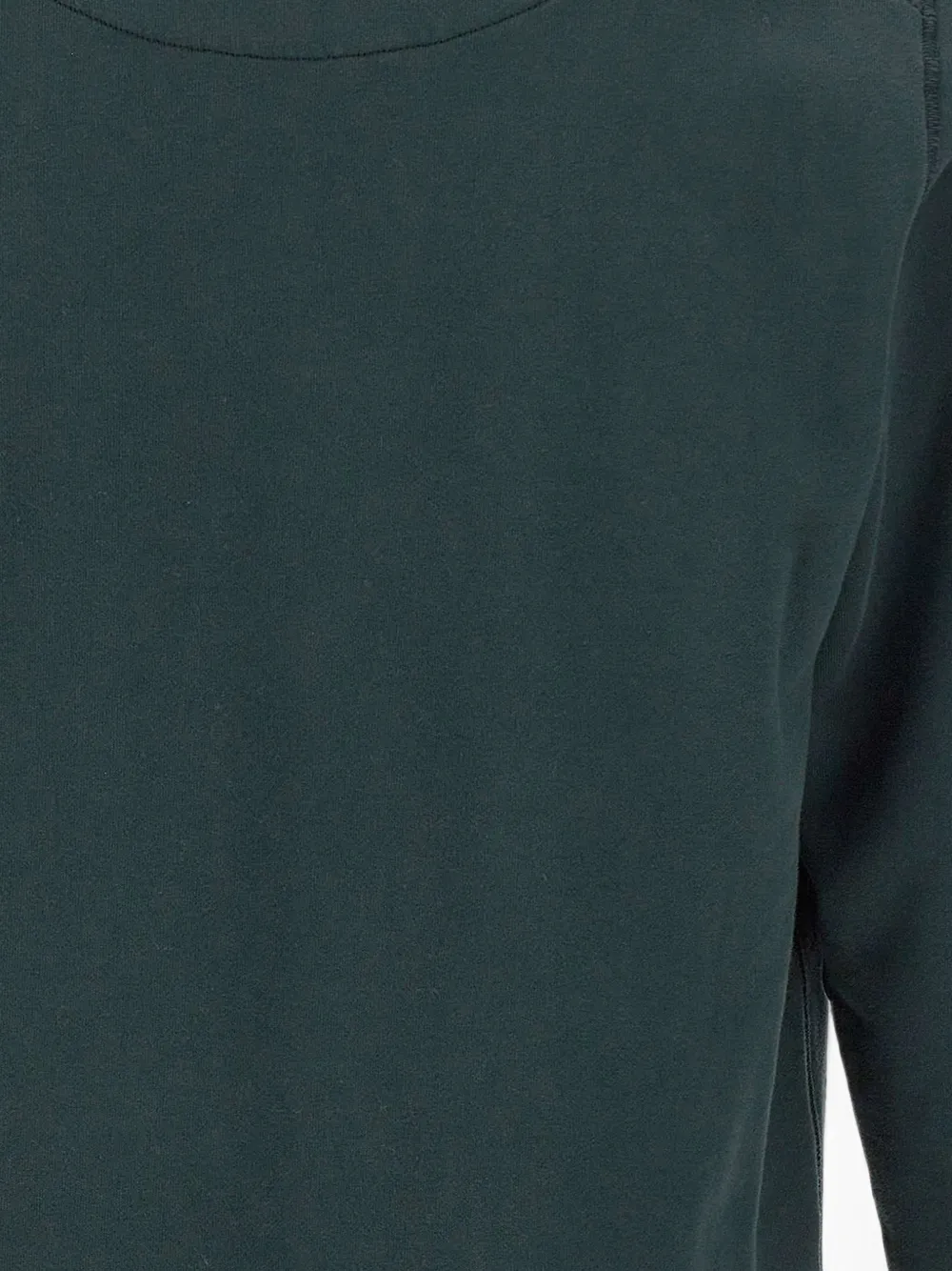 Stone Island 610060 regular-fit sweater met ronde hals en raglan mouwen van biologisch katoenen-fleece Groen