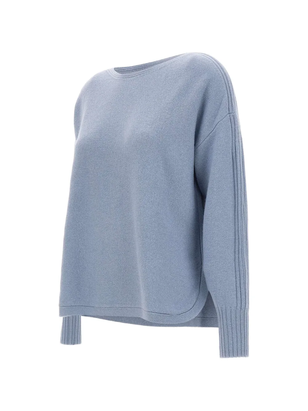ELENA MIRÒ ribbed-detail wool sweater - Blu